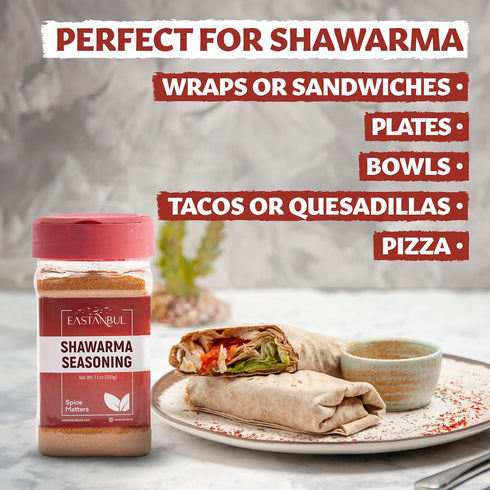 Eastanbul Shawarma Seasoning 7.1oz Shawarma Spice Blend, All-in-One Baharat Spice Blend of Middle Eastern Spices & Mediterranean Spices, Perfect f...